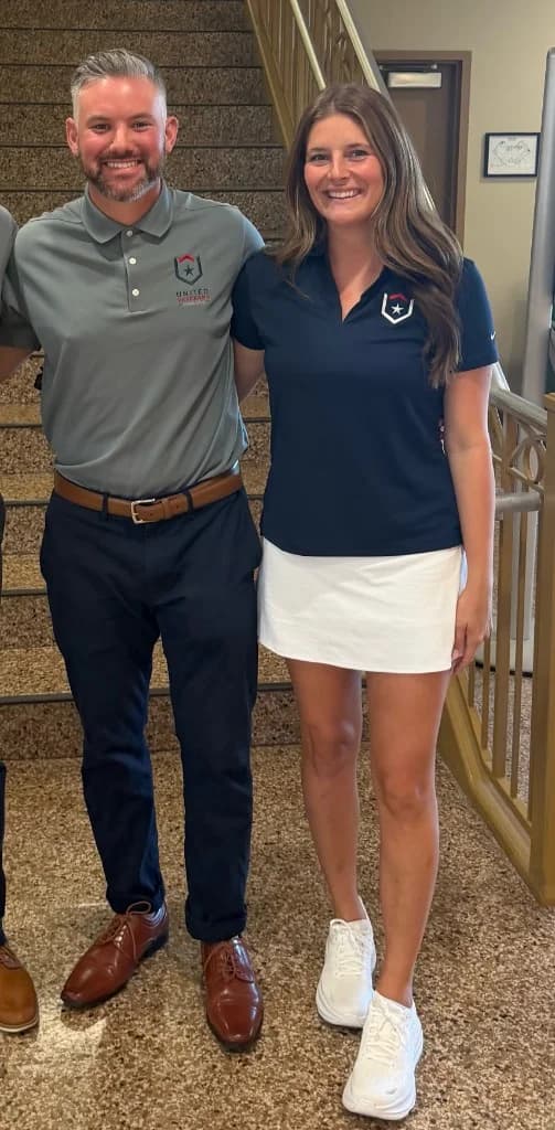 Audrey Stamper with her husband